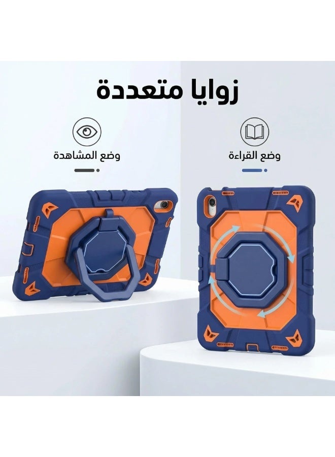 غطاء حماية قوي للآيباد الجيل العاشر 10.9 بوصة (2022) / الجيل الحادي عشر A16 (2025) مع حامل ودعامة يد – مقاوم للصدمات - Image 4